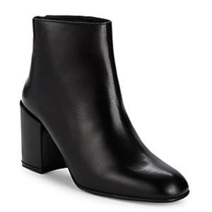stuart weitzman instep leather zip booties